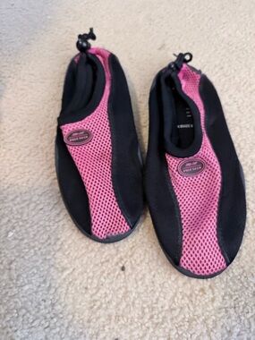 Women's Pink and Black Water Shoes